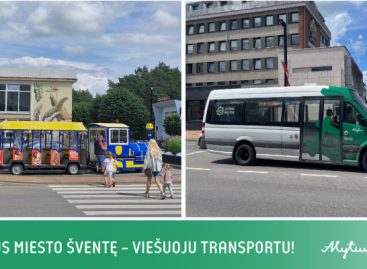 Kaip niekada daug viešojo transporto autobusų, vežančių į Alytaus miesto šventę