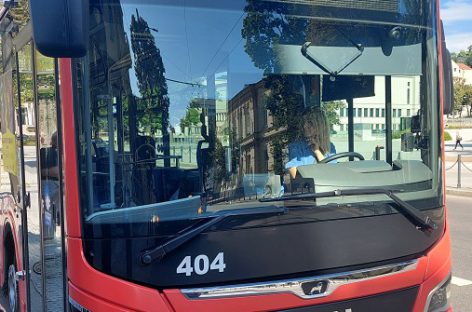 Viešojo transporto eismas Kaune Žolinių dieną