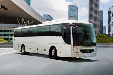 „Hyundai“ pristato 960 km nuvažiuojamą vandeniliu varomą autobusą