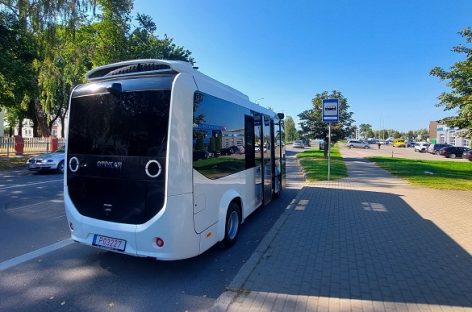 „Otokar e-CENTRO“ elektra varomo mikroautobuso bandymai Ukmergėje