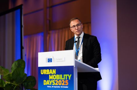 Viceministras R. Žiobakas „Urban Mobility Days“ konferencijoje: „Miestai turi būti apie žmones – ne apie gatves ar transporto rūšis”