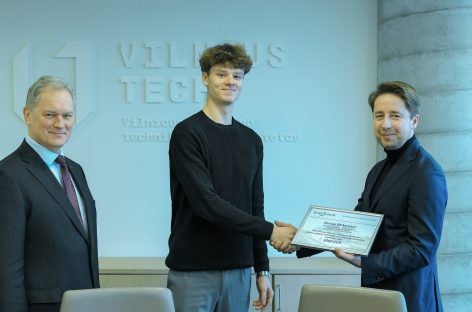 TOKS skiria stipendiją VILNIUS TECH transporto logistikos studentui