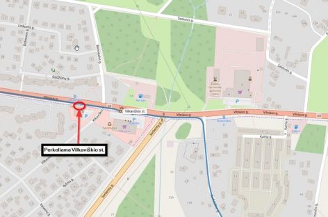 Šiauliuose laikinai perkeliama Vilkaviškio stotelė