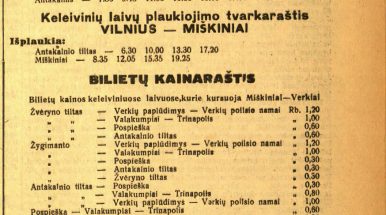 Kaip plaukė keleiviniai laivai sostinėje prieškariu?