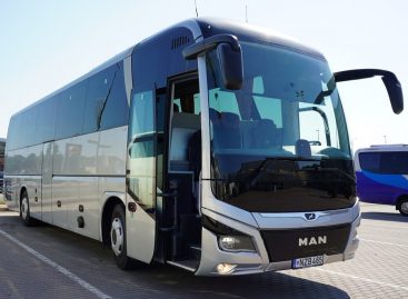Tauragės autobusų parke – modernus turistinis autobusas