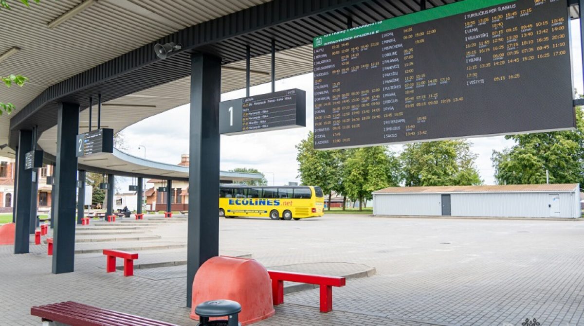 Marijampolės autobusų stotyje – nauja elektroninė keleivių informavimo sistema