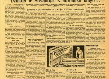 Kokia buvo kelionė autobusu prieš 90 metų?
