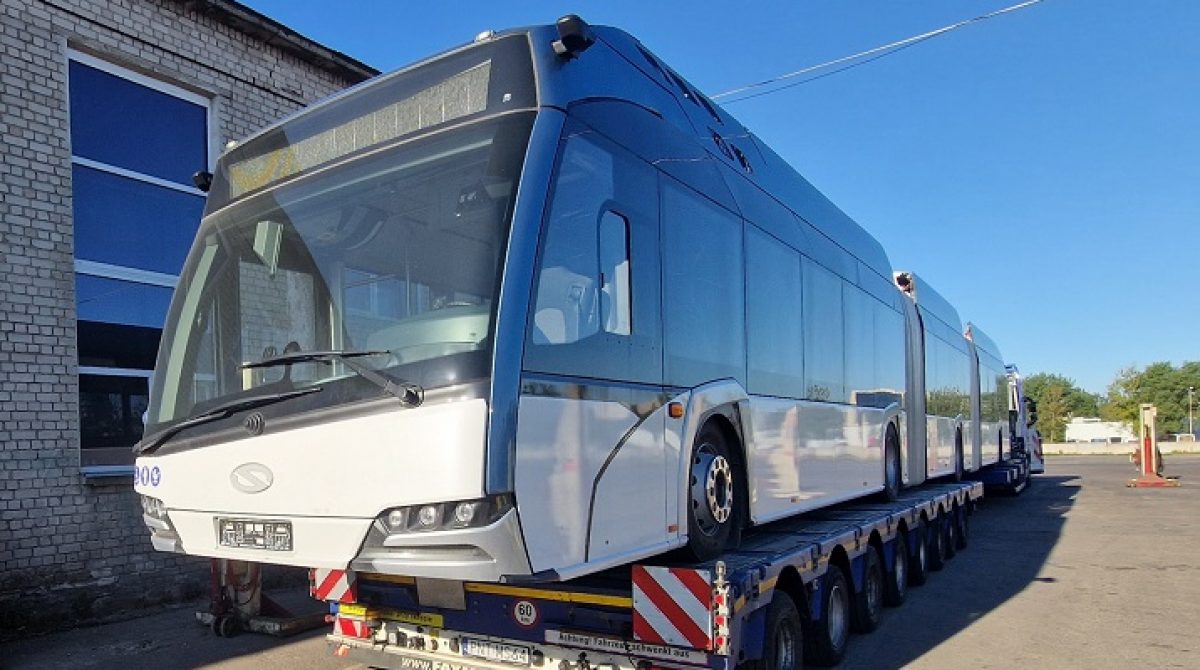  Į Vilnių atvyko 24 m ilgio „Solaris“ autobusas