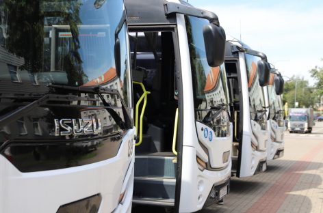 Raseinių autobusų parką papildė penki nauji autobusai