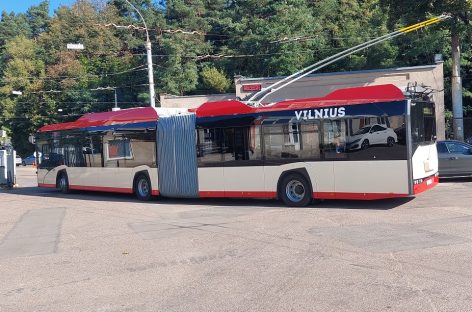 Pirmi naujieji troleibusai į sostinės gatves išvažiuos spalį