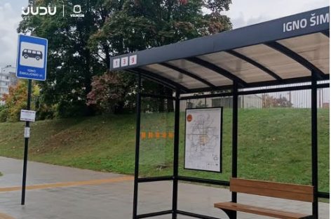Karoliniškėse įrengta nauja „Igno Šimulionio“ viešojo transporto stotelė