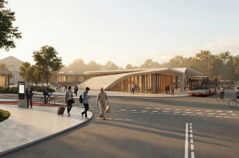 Kaip atrodys nauja Vilniaus autobusų stotis ir jos aplinka: pristatomos atnaujintos projekto vizualizacijos